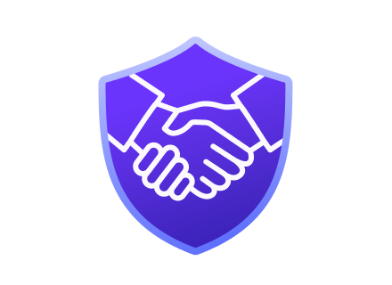 Secure handshake emblem